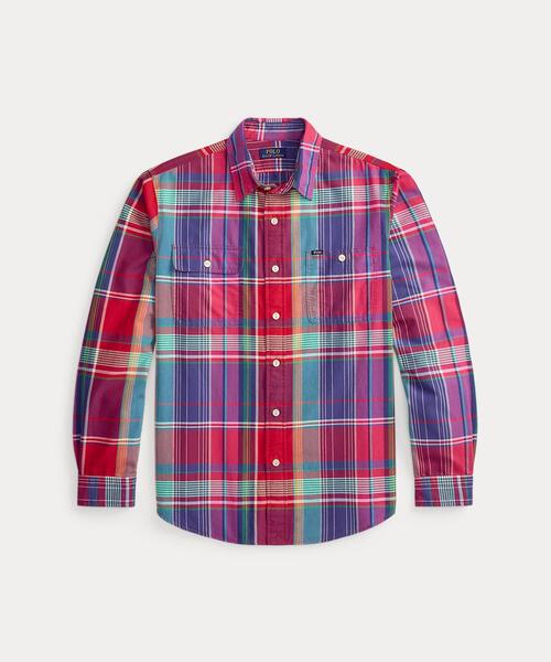 POLO RALPH LAUREN(ポロ ラルフ ローレン)の「クラシック フィット チェック オックスフォード ワークシャツ(シャツ/ブラウス・メンズ・レッド・L/M/S/XL/XS/XXL)」の2枚目の写真