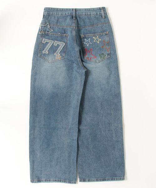center i(センターアイ)の「スター&ナンバーモチーフデニムパンツ(デニムパンツ・レディース・ブルー・S/M/XS)」の19枚目の写真