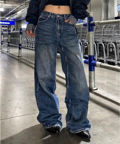 center i(センターアイ)の「スター&ナンバーモチーフデニムパンツ(デニムパンツ・レディース・ブルー・S/M/XS)」の8枚目の写真