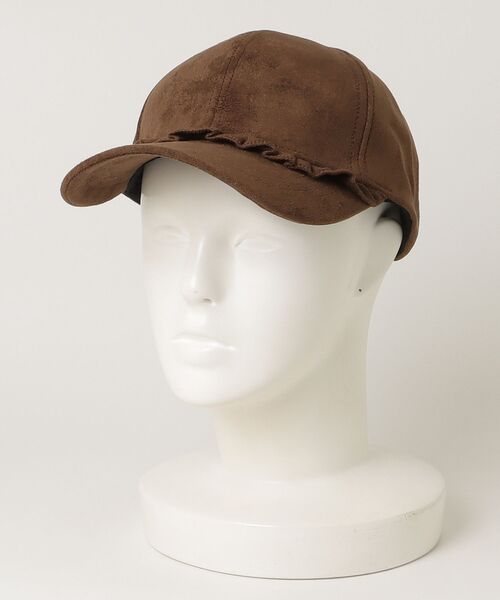 TITTY&CO.(ティティーアンドコー)の「スウェード調フリルキャップ(キャップ・レディース・ベージュ/ブラウン/ブラック/クリーム・FREE)」の11枚目の写真