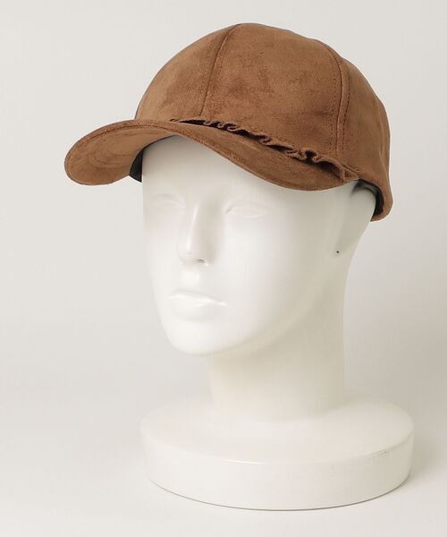 TITTY&CO.(ティティーアンドコー)の「スウェード調フリルキャップ(キャップ・レディース・ベージュ/ブラウン/ブラック/クリーム・FREE)」の12枚目の写真