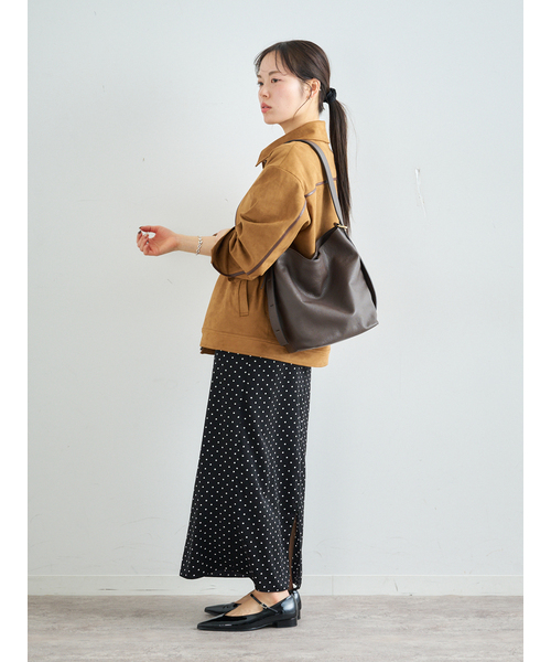 U by SPICK&SPAN(ユーバイスピックアンドスパン)の「ドットプリントキャミワンピ(ワンピース・レディース・ブラック・FREE)」の11枚目の写真