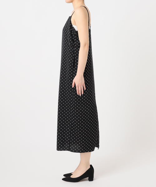 U by SPICK&SPAN(ユーバイスピックアンドスパン)の「ドットプリントキャミワンピ(ワンピース・レディース・ブラック・FREE)」の14枚目の写真