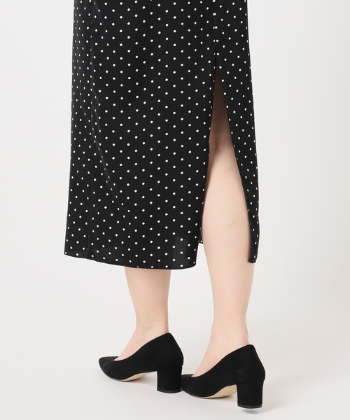 U by SPICK&SPAN(ユーバイスピックアンドスパン)の「ドットプリントキャミワンピ(ワンピース・レディース・ブラック・FREE)」の20枚目の写真