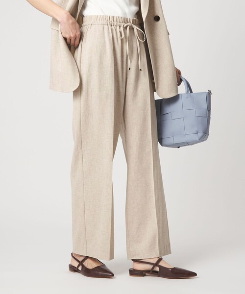 green label relaxing（グリーンレーベルリラクシング）の「［size SHORT/TALLあり］ニーハイフレアパンツ（その他パンツ・レディース・ナチュラル/ブラック/ライトブルー/ダークブラウン/ネイビー・SHORT/34/36/38/40/TALL）」の4枚目の写真