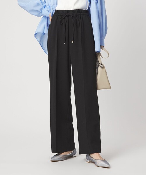 green label relaxing（グリーンレーベルリラクシング）の「［size SHORT/TALLあり］ニーハイフレアパンツ（その他パンツ・レディース・ナチュラル/ブラック/ライトブルー/ダークブラウン/ネイビー・SHORT/34/36/38/40/TALL）」の2枚目の写真