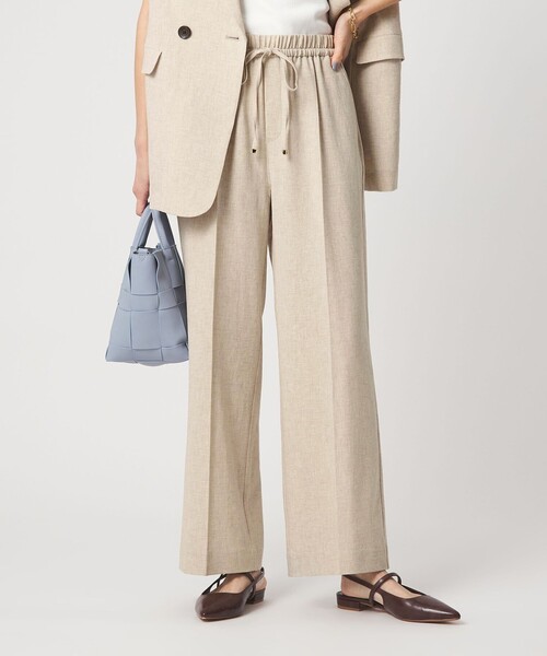 green label relaxing（グリーンレーベルリラクシング）の「［size SHORT/TALLあり］ニーハイフレアパンツ（その他パンツ・レディース・ナチュラル/ブラック/ライトブルー/ダークブラウン/ネイビー・SHORT/34/36/38/40/TALL）」の6枚目の写真