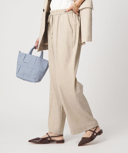 green label relaxing（グリーンレーベルリラクシング）の「［size SHORT/TALLあり］ニーハイフレアパンツ（その他パンツ・レディース・ナチュラル/ブラック/ライトブルー/ダークブラウン/ネイビー・SHORT/34/36/38/40/TALL）」の8枚目の写真