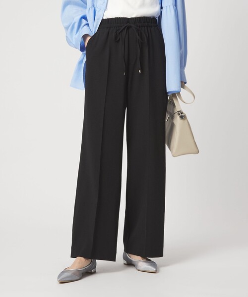 green label relaxing（グリーンレーベルリラクシング）の「［size SHORT/TALLあり］ニーハイフレアパンツ（その他パンツ・レディース・ナチュラル/ブラック/ライトブルー/ダークブラウン/ネイビー・SHORT/34/36/38/40/TALL）」の14枚目の写真