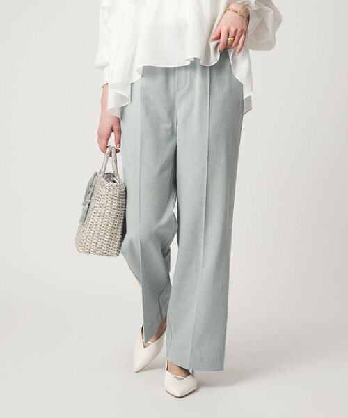 green label relaxing（グリーンレーベルリラクシング）の「［size SHORT/TALLあり］ニーハイフレアパンツ（その他パンツ・レディース・ナチュラル/ブラック/ライトブルー/ダークブラウン/ネイビー/ベージュ・SHORT/34/36/38/40/TALL）」の18枚目の写真