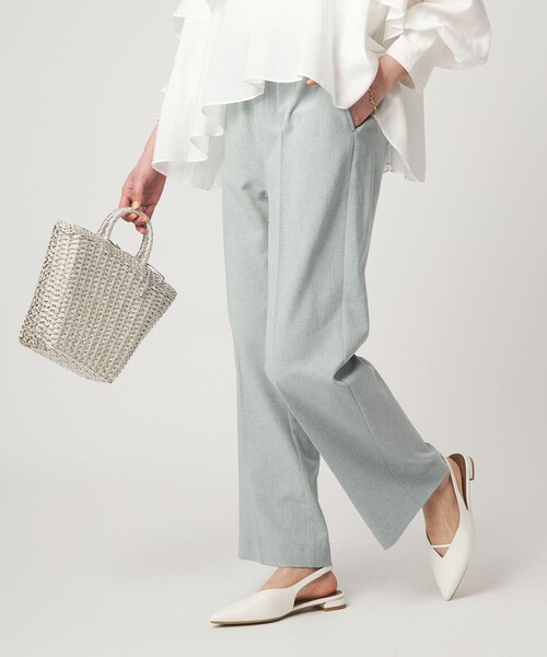 green label relaxing（グリーンレーベルリラクシング）の「［size SHORT/TALLあり］ニーハイフレアパンツ（その他パンツ・レディース・ナチュラル/ブラック/ライトブルー/ダークブラウン/ネイビー/ベージュ・SHORT/34/36/38/40/TALL）」の19枚目の写真