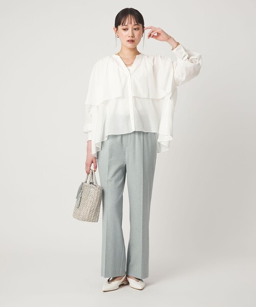 size SHORT/TALLあり］ニーハイフレアパンツ（その他パンツ）｜green