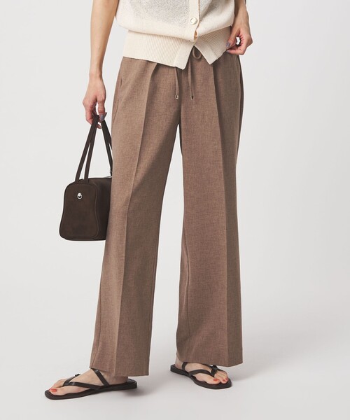 green label relaxing（グリーンレーベルリラクシング）の「［size SHORT/TALLあり］ニーハイフレアパンツ（その他パンツ・レディース・ナチュラル/ブラック/ライトブルー/ダークブラウン/ネイビー/ベージュ・SHORT/34/36/38/40/TALL）」の22枚目の写真