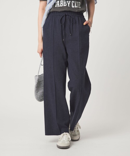 【未使用級】グリーンレーベル　ベージュ　M　高機能　洗える　春夏　清涼感　伸縮性 size SHORT/TALLあり］ニーハイフレアパンツ（その他パンツ）｜green