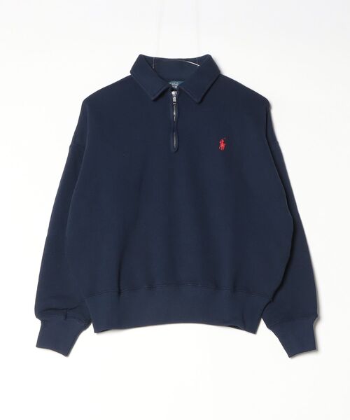 POLO RALPH LAUREN(ポロ ラルフ ローレン)の「ライトウェイト フリース クォータージップ(その他トップス・レディース・ネイビー系1・XS/XL/L/M/S)」の3枚目の写真