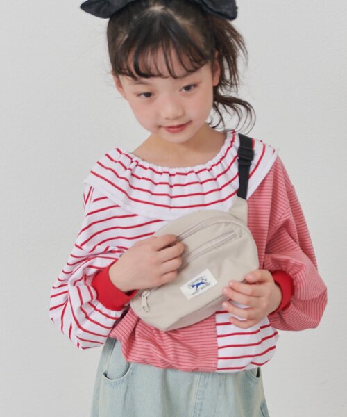 PENNEYS(ぺニーズ)の「【KIDS】FOX別注/マルチウェイショルダーBAG(ショルダーバッグ・キッズ・ベージュ/ブラック/サックスブルー・ONE SIZE)」の13枚目の写真