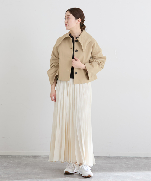 IENA（イエナ）の「THE M ステンカラージャケット（その他アウター・レディース・ベージュ/ベージュ系その他・FREE）」の4枚目の写真