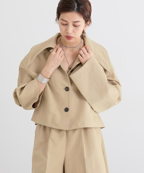 IENA（イエナ）の「THE M ステンカラージャケット（その他アウター・レディース・ベージュ/ベージュ系その他・FREE）」の8枚目の写真