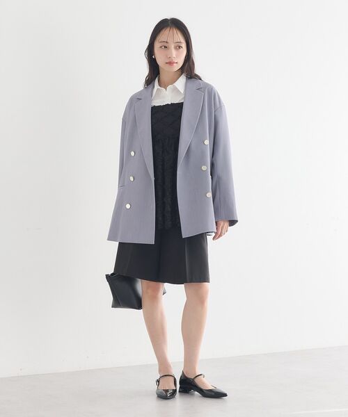 earth music&ecology（アースミュージックアンドエコロジー）の「【2026SS】フリンジレースキャミビスチェ（キャミソール・レディース・ブラック/アイボリー・FREE）」の16枚目の写真
