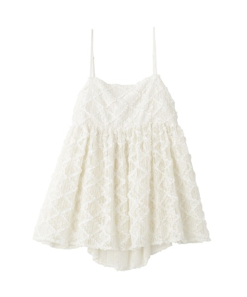 earth music&ecology（アースミュージックアンドエコロジー）の「【2026SS】フリンジレースキャミビスチェ（ベスト・レディース・ブラック/アイボリー・FREE）」の17枚目の写真