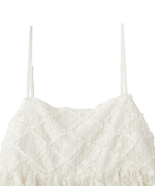 earth music&ecology（アースミュージックアンドエコロジー）の「【2026SS】フリンジレースキャミビスチェ（ベスト・レディース・ブラック/アイボリー・FREE）」の19枚目の写真