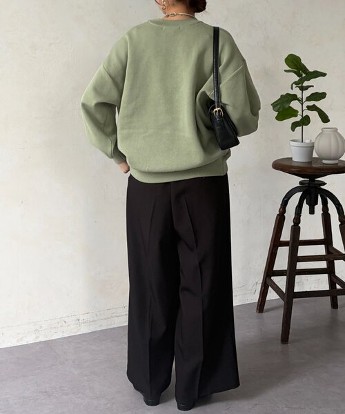 Chez toi（シェトワ）の「サイドボタンワイドパンツ（その他パンツ・レディース・ブラック/グレイッシュベージュ/チャコールグレー・FREE）」の12枚目の写真