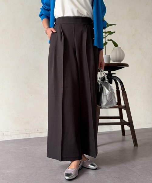 Chez toi（シェトワ）の「サイドボタンワイドパンツ（その他パンツ・レディース・ブラック/グレイッシュベージュ/チャコールグレー・FREE）」の13枚目の写真