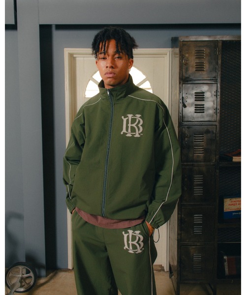 KEBOZ（ケボズ）の「CMK JERSEY TRACK JACKET（ナイロンジャケット・メンズ・ブラック/オリーブ/クリーム・M/XL/L）」の3枚目の写真