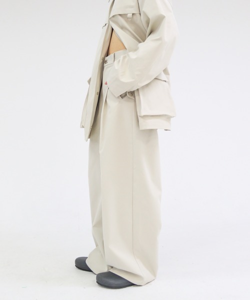 lit（リット）の「Waist Tab Straight Pants（その他パンツ・レディース・キナリ/ブラック・36/38）」の21枚目の写真