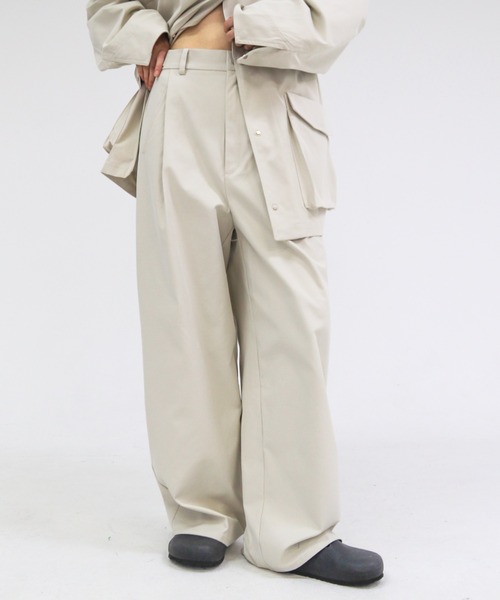 lit（リット）の「Waist Tab Straight Pants（その他パンツ・レディース・キナリ/ブラック・36/38）」の20枚目の写真