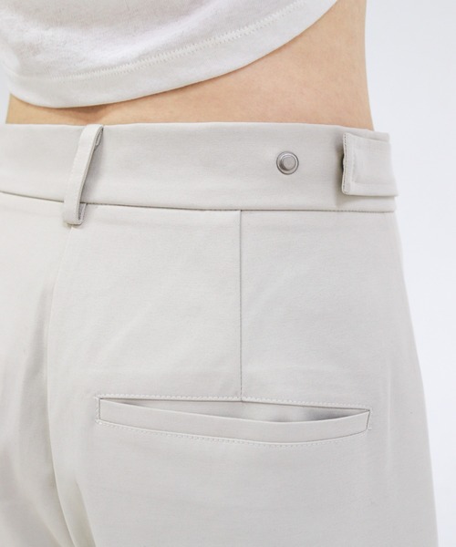 lit（リット）の「Waist Tab Straight Pants（その他パンツ・レディース・キナリ/ブラック・36/38）」の3枚目の写真