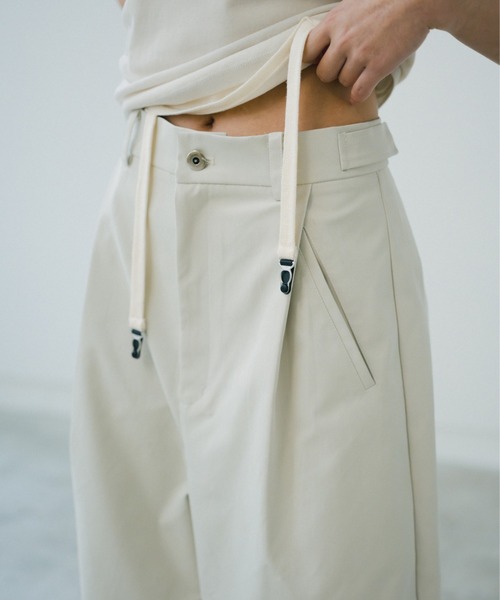 lit（リット）の「Waist Tab Straight Pants（その他パンツ・レディース・キナリ/ブラック・36/38）」の5枚目の写真