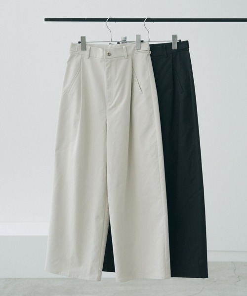 lit（リット）の「Waist Tab Straight Pants（その他パンツ・レディース・キナリ/ブラック・36/38）」の4枚目の写真