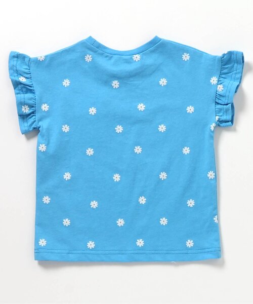 apres les cours（アプレレクール）の「【WEB限定】ハート・フラワーアップリケフリルTシャツ（Tシャツ/カットソー・キッズ・オフホワイト/サックスブルー/アイボリー/ピンク/ネイビー/その他2・120/110/90/80/130/140/100）」の11枚目の写真