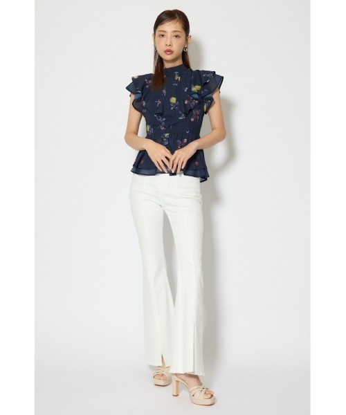 rienda(リエンダ)の「レースアップハイウエストデニムパンツ 春服(デニムパンツ・レディース・ブラック/ライトブルー/ホワイト・X-SMALL/SMALL/MEDIUM)」の5枚目の写真