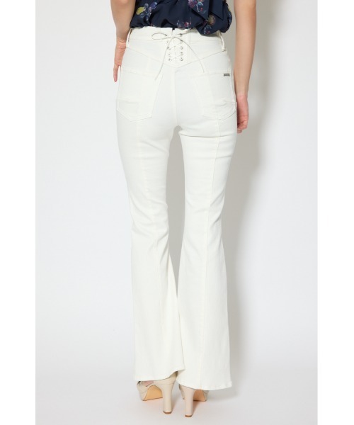 rienda(リエンダ)の「レースアップハイウエストデニムパンツ 春服(デニムパンツ・レディース・ブラック/ライトブルー/ホワイト・X-SMALL/SMALL/MEDIUM)」の10枚目の写真