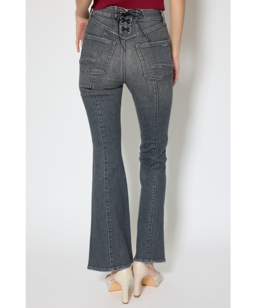 rienda(リエンダ)の「レースアップハイウエストデニムパンツ 春服(デニムパンツ・レディース・ブラック/ライトブルー/ホワイト・X-SMALL/SMALL/MEDIUM)」の11枚目の写真