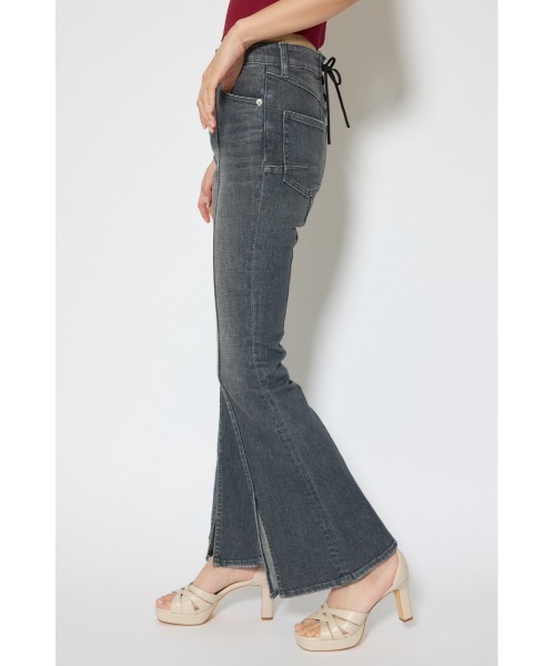 rienda(リエンダ)の「レースアップハイウエストデニムパンツ 春服(デニムパンツ・レディース・ブラック/ライトブルー/ホワイト・X-SMALL/SMALL/MEDIUM)」の16枚目の写真