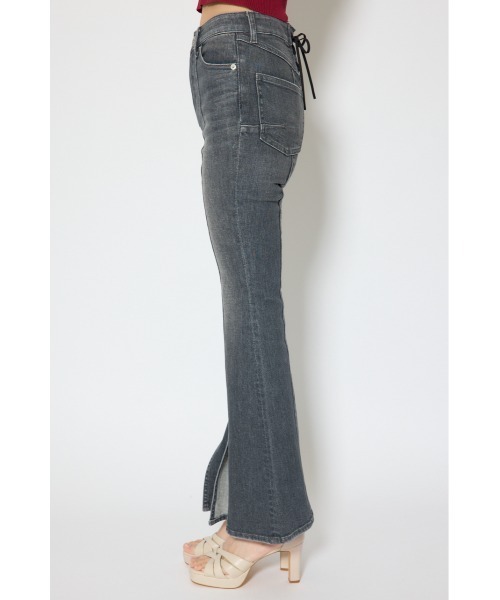 rienda(リエンダ)の「レースアップハイウエストデニムパンツ 春服(デニムパンツ・レディース・ブラック/ライトブルー/ホワイト・X-SMALL/SMALL/MEDIUM)」の18枚目の写真