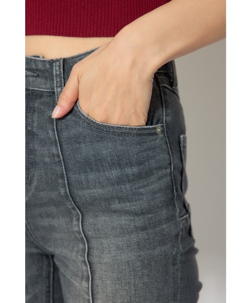 rienda(リエンダ)の「レースアップハイウエストデニムパンツ 春服(デニムパンツ・レディース・ブラック/ライトブルー/ホワイト・X-SMALL/SMALL/MEDIUM)」の22枚目の写真