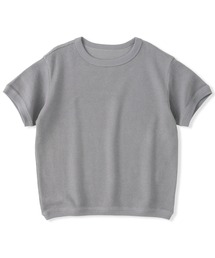 無印良品（ムジルシリョウヒン）の「キッズ ワッフル編みクルーネック半袖Ｔシャツ（Tシャツ/カットソー）」