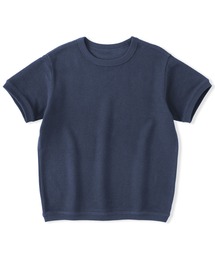 無印良品（ムジルシリョウヒン）の「キッズ ワッフル編みクルーネック半袖Ｔシャツ（Tシャツ/カットソー）」