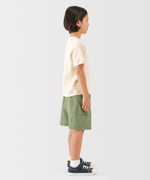 無印良品(ムジルシリョウヒン)の「キッズ ワッフル編みクルーネック半袖Tシャツ(Tシャツ/カットソー・キッズ・ピンク系/キナリ/カーキ系/ブルー系/ネイビー/グレー系・130/110/120/140/150)」の8枚目の写真
