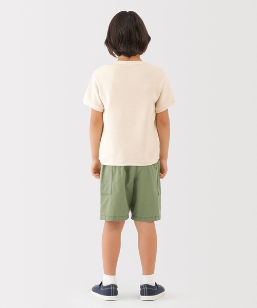 無印良品(ムジルシリョウヒン)の「キッズ ワッフル編みクルーネック半袖Tシャツ(Tシャツ/カットソー・キッズ・ピンク系/キナリ/カーキ系/ブルー系/ネイビー/グレー系・130/110/120/140/150)」の9枚目の写真