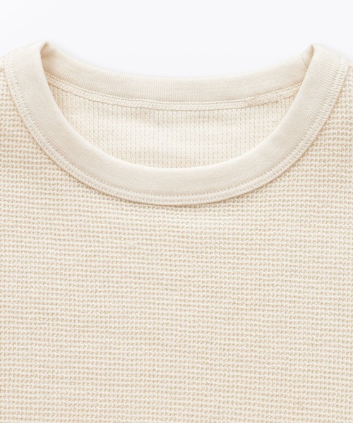無印良品(ムジルシリョウヒン)の「キッズ ワッフル編みクルーネック半袖Tシャツ(Tシャツ/カットソー・キッズ・ピンク系/キナリ/カーキ系/ブルー系/ネイビー/グレー系・130/110/120/140/150)」の10枚目の写真
