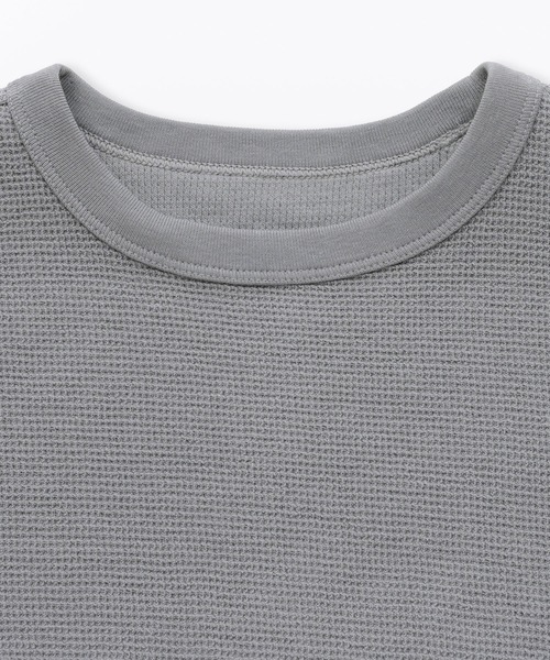 無印良品(ムジルシリョウヒン)の「キッズ ワッフル編みクルーネック半袖Tシャツ(Tシャツ/カットソー・キッズ・ピンク系/キナリ/カーキ系/ブルー系/ネイビー/グレー系・130/110/120/140/150)」の12枚目の写真