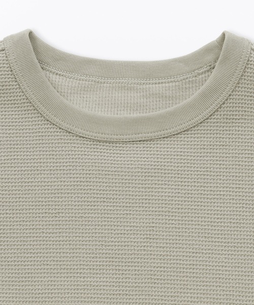 無印良品(ムジルシリョウヒン)の「キッズ ワッフル編みクルーネック半袖Tシャツ(Tシャツ/カットソー・キッズ・ピンク系/キナリ/カーキ系/ブルー系/ネイビー/グレー系・130/110/120/140/150)」の14枚目の写真