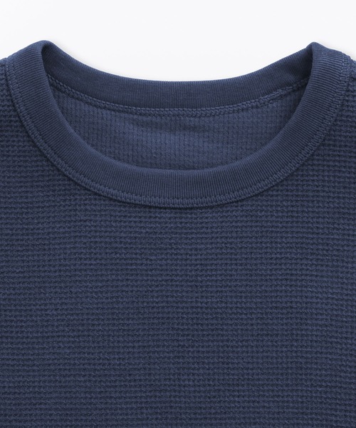 無印良品(ムジルシリョウヒン)の「キッズ ワッフル編みクルーネック半袖Tシャツ(Tシャツ/カットソー・キッズ・ピンク系/キナリ/カーキ系/ブルー系/ネイビー/グレー系・130/110/120/140/150)」の16枚目の写真