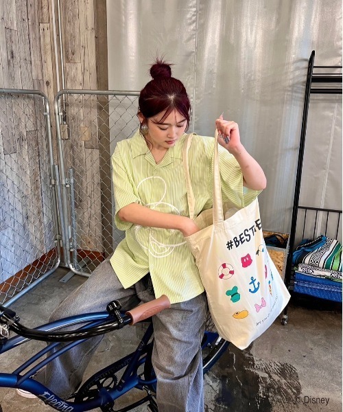 My sugar Babe（マイシュガーベイブ）の「MSB besties tote bag（トートバッグ・メンズ・ベージュ/ブルー/レッド・フリー）」の8枚目の写真
