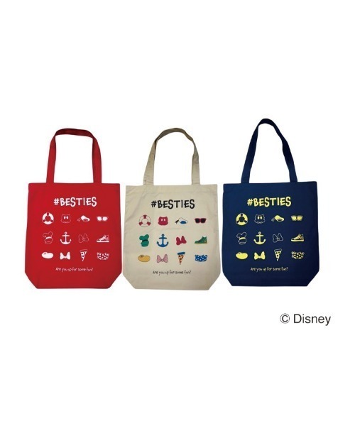 My sugar Babe（マイシュガーベイブ）の「MSB besties tote bag（トートバッグ・メンズ・ベージュ/ブルー/レッド・フリー）」の7枚目の写真
